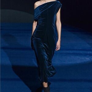 Zara Velvet Midi Dress